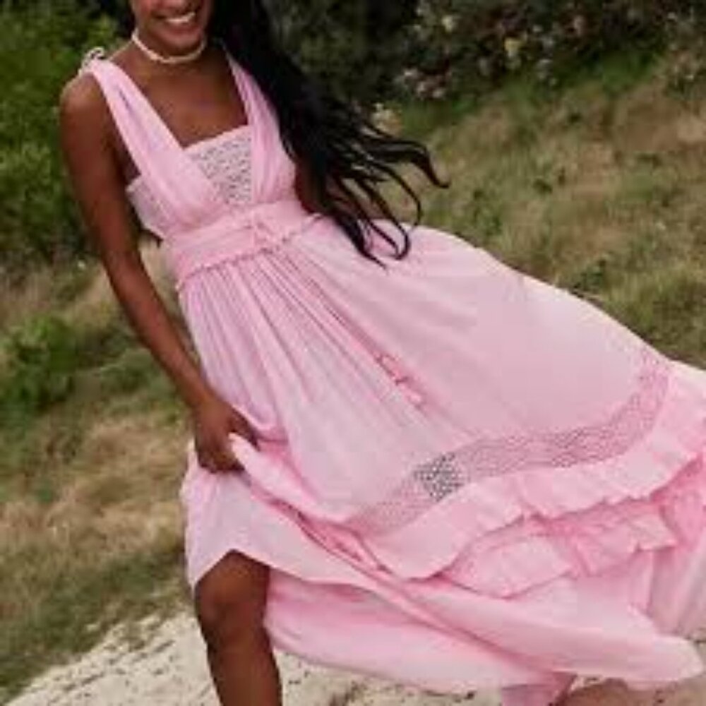 NWOT | Free People Endless Summer Santa Maria Maxi Dress, Pink, Size M